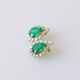17.61ct Emerald and Diamond Earrings