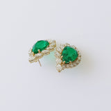 17.61ct Emerald and Diamond Earrings