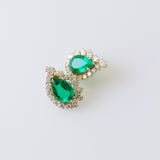 17.61ct Emerald and Diamond Earrings