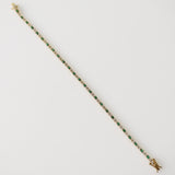 2.73ct Diamond and Emerald Bracelet