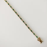 2.73ct Diamond and Emerald Bracelet