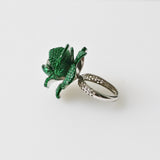 8.91ct Diamond and Emerald Rings