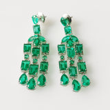 22.20ct Emerald and Diamond Earrings