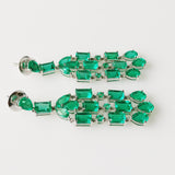 22.20ct Emerald and Diamond Earrings
