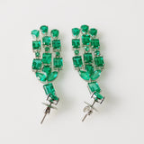 22.20ct Emerald and Diamond Earrings