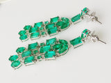 22.20ct Emerald and Diamond Earrings