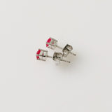0.75ct Ruby Earrings