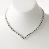 12.50ct Emerald and Diamond Necklace