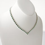 12.50ct Emerald and Diamond Necklace