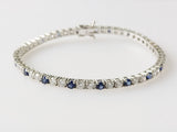 6.62ct Sapphire and Diamond Bracelet
