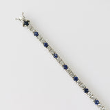 6.62ct Sapphire and Diamond Bracelet