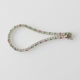 5.35ct Ruby & Emerald and Diamond Bracelet