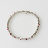 6.34ct Ruby and Diamond Bracelet