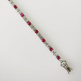 6.34ct Ruby and Diamond Bracelet
