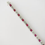 6.34ct Ruby and Diamond Bracelet