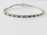 5.13ct Emerald and Diamond Bracelet