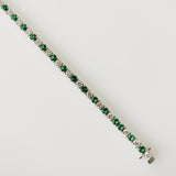 5.28ct Emerald and Diamond Bracelet