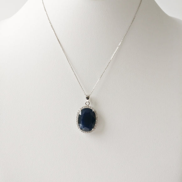 20.12ct Sapphire Necklace with Pendant