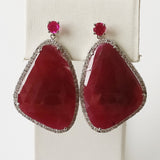 43.97ct Ruby Earrings