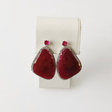 43.97ct Ruby Earrings