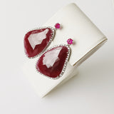43.97ct Ruby Earrings