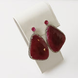 43.97ct Ruby Earrings