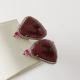 43.97ct Ruby Earrings