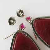 43.97ct Ruby Earrings