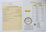 Yellow Sapphire 1.12ct AIG Certified