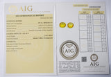 Yellow Sapphire 1.16ct AIG Certified