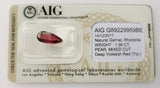 Rhodolite 1.56ct AIG Certified