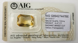 Citrine 8.47ct AIG Certified