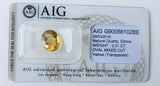 Citrine 3.31ct AIG Certified