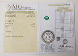 Emerald 2.39ct AIG Certified