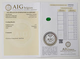 Emerald 1.57ct AIG Certified