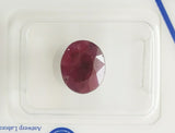 Ruby 3.30ct ALGT Certified