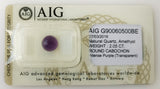 Amethyst 2.05ct AIG Certified