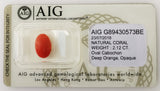 Coral 2.12ct AIG Certified