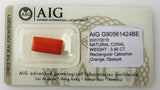 Coral 3.86ct AIG Certified