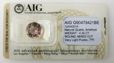 Amethyst 4.34ct AIG Certified