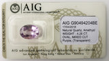 Amethyst 4.26ct AIG Certified