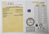 Amethyst 2.78ct AIG Certified