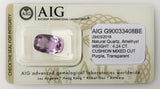 Amethyst 4.24ct AIG Certified