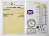 Amethyst 4.24ct AIG Certified