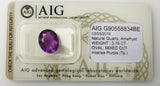 Amethyst 3.79ct AIG Certified