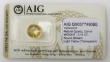 Citrine 3.19ct AIG Certified