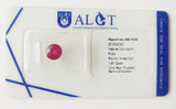 Ruby 1.81ct ALGT Certified