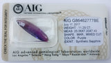 Synthetic Sapphire 11.29ct AIG Certified