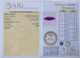 Synthetic Sapphire 11.29ct AIG Certified