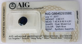 Synthetic Sapphire 2.60ct AIG Certified